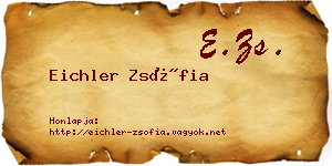 Eichler Zsófia névjegykártya